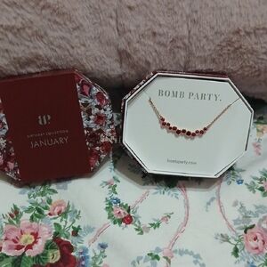 ♡Bomb Party Birthday Collection- January- Garnet Necklace♡